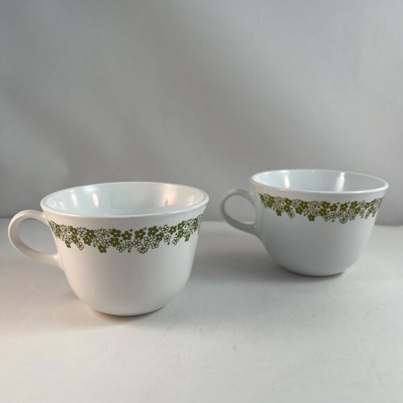 Corelle Spring Blossom Cups Mugs Crazy Daisy Lot of 4 Corning USA C Handle - Picture 4 of 12